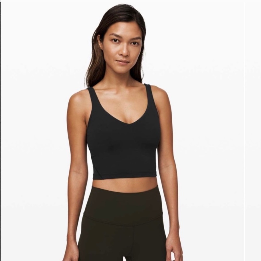 Lululemon align crop tank, black, size 4
